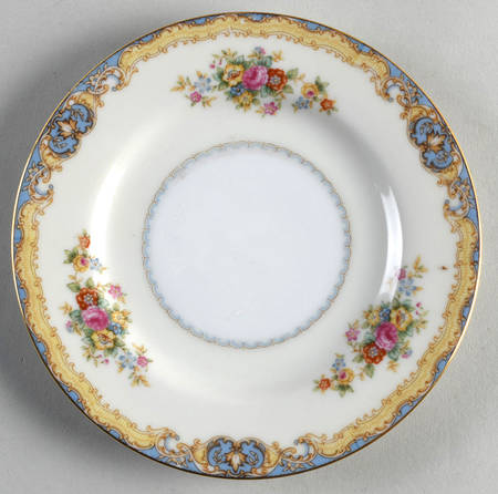 Blue Traditional Bread & Butter Plate