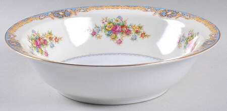 Blue Traditional 9" Round Vegetable Bowl