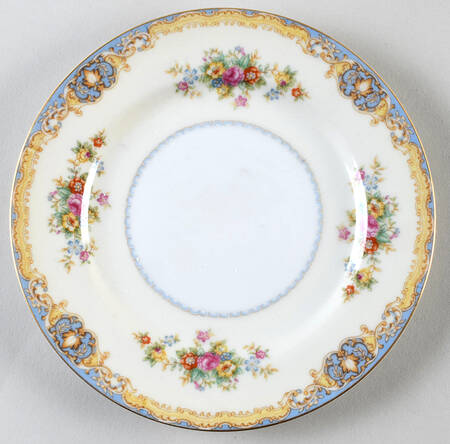 Blue Traditional Salad Plate