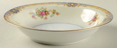 Blue Traditional Rim Soup Bowl