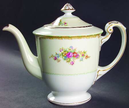 Green Traditional Teapot & Lid