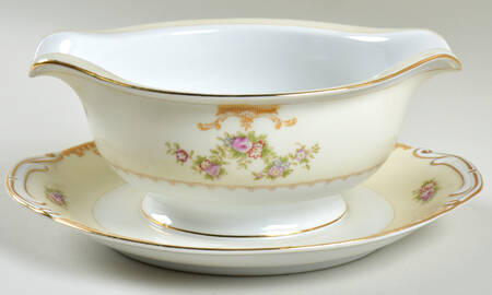 JYO20 Round Gravy Boat/Attached Underplate