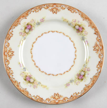 Tan Traditional Salad Plate