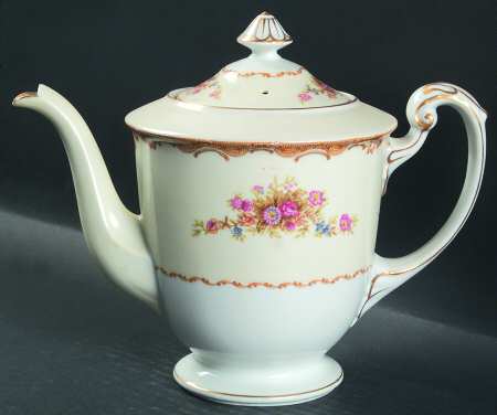 Tan Traditional Teapot & Lid