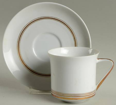 Monarch Flat Cup & Saucer Set