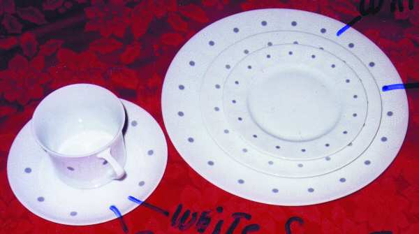 JOH219 Flat Cup & Saucer Set by Johann Haviland