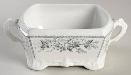 Sylvan Blue (Scalloped) Square Butter No Lid