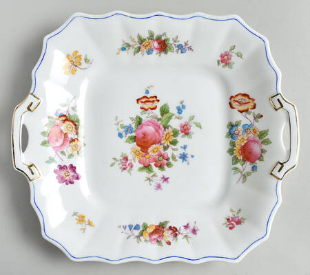 23963 Square Handled Cake Plate