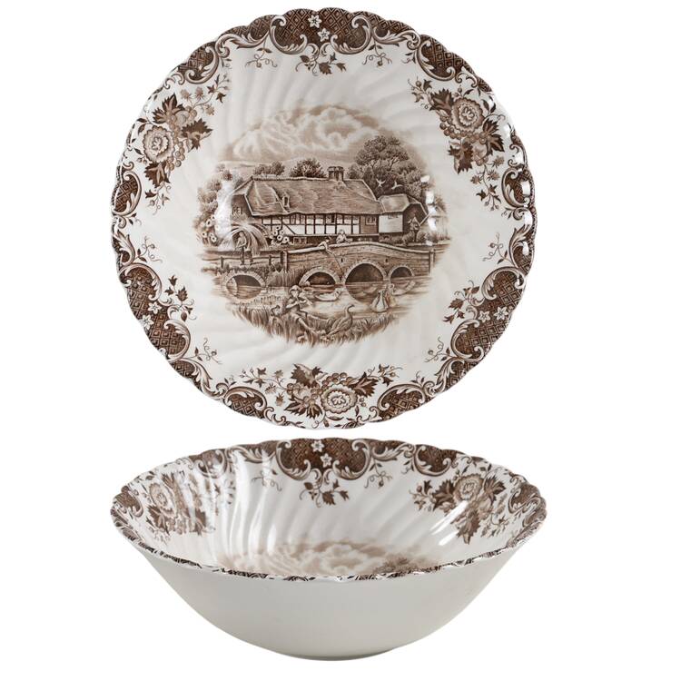English Country Life 8" Round Vegetable Bowl