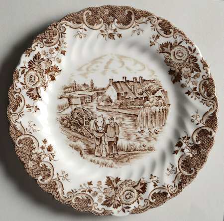 English Country Life Bread & Butter Plate