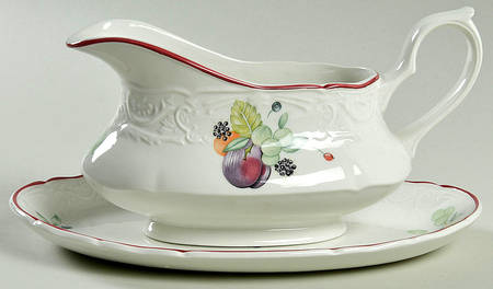 Orchard Gravy Boat & Underplate/Relish