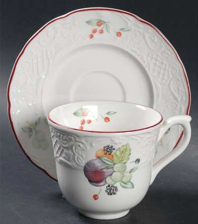 Orchard Flat Cup & Saucer Set