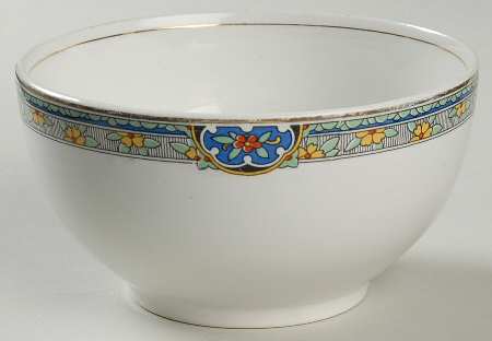 Sheraton (Floral Band on Rim) Cranberry Bowl