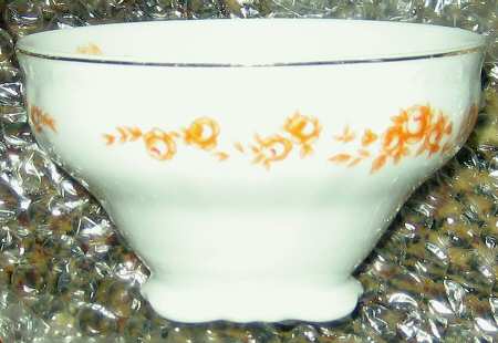 Rose Marie (Scalloped, Orange) Footed Cup