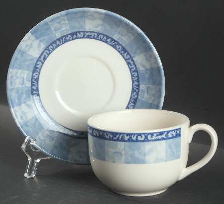 Waterfall Flat Cup & Saucer Set