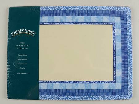 Ice Blue (Set of 2) Corkboard Placemat