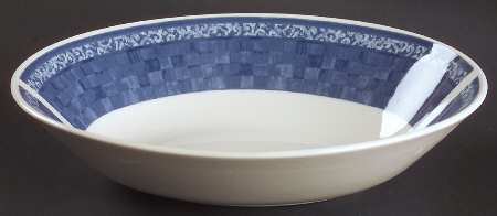 Ice Blue 9" Oval Vegetable Bowl