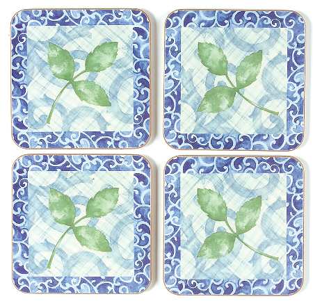 Windfall (4 Pc) Cork Back Square Coaster Set