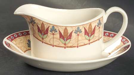 Papyrus Gravy Boat & Underplate
