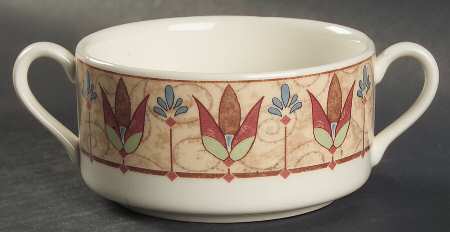 Papyrus Flat Cream Soup Bowl