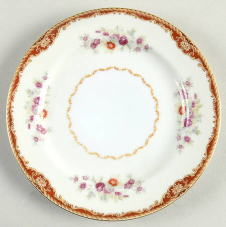 Red Traditional Salad Plate