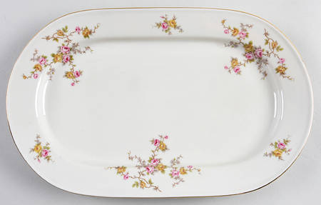 E628 12" Oval Serving Platter