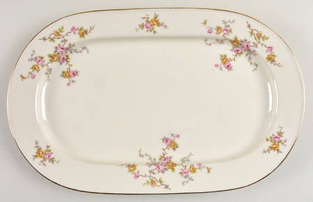 E628 15" Oval Serving Platter
