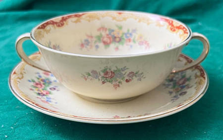 Redcliffe Flat Cream Soup Bowl & Saucer Set