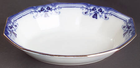 Royston (Gold Trim) 9" Oval Vegetable Bowl