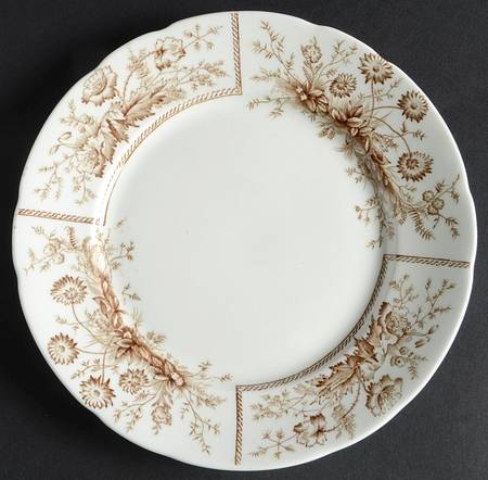 Sylvan Brown (Scalloped) Dessert/Pie Plate