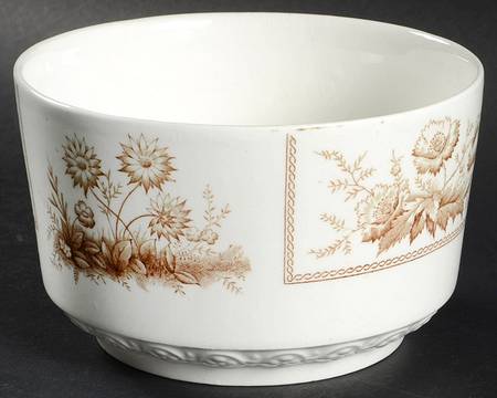 Sylvan Brown (Scalloped) Cranberry Bowl
