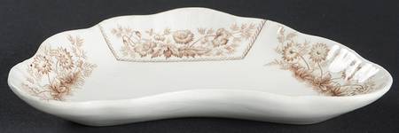 Sylvan Brown (Scalloped) Bone Dish