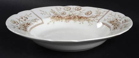 Sylvan Brown (Scalloped) Large Rim Soup Bowl