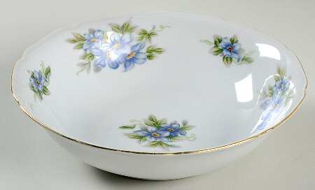 Blue Violet 9" Round Vegetable Bowl