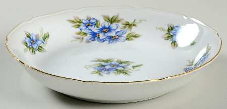 Blue Violet Coupe Soup Bowl