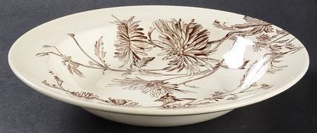 Chrysanthemum Rim Soup Bowl