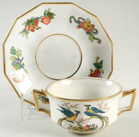 Fushan Flat Bouillon Cup & Saucer