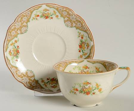 Mentone Flat Cup & Saucer Set
