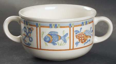 Seaside Flat Cream Soup Bowl