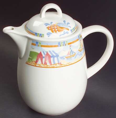 Seaside Coffee Pot & Lid