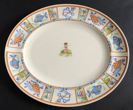 Seaside 12" Oval Serving Platter