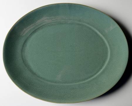Variations Sage Stone (Green) 15" Oval Serving Platter