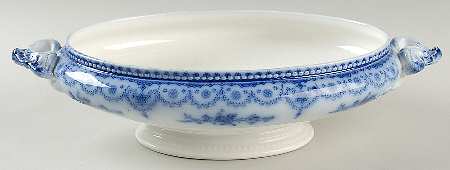 Dorothy Flow Blue Oval Vegetable No Lid
