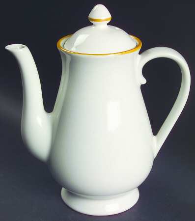 Strawberries N Cream (Coupe Quarter Inch Rim) Coffee Pot & Lid