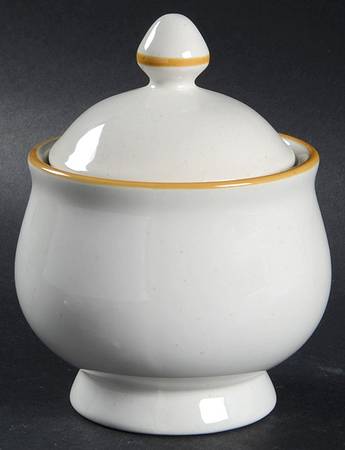 Strawberries N Cream (Coupe Quarter Inch Rim) Sugar Bowl & Lid