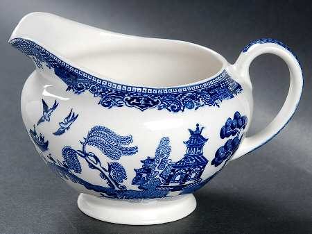 Willow Blue (Black & Blue Backstamps, Older) Creamer