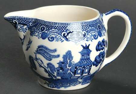 Willow Blue (Black & Blue Backstamps, Older) Mini Creamer