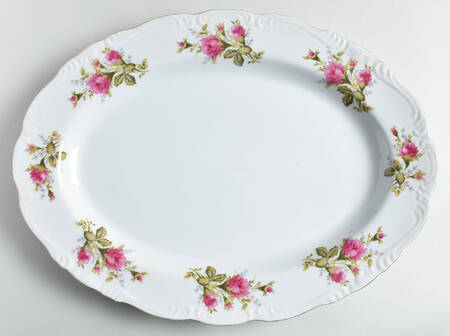 JAP135 16" Oval Serving Platter by Japan
