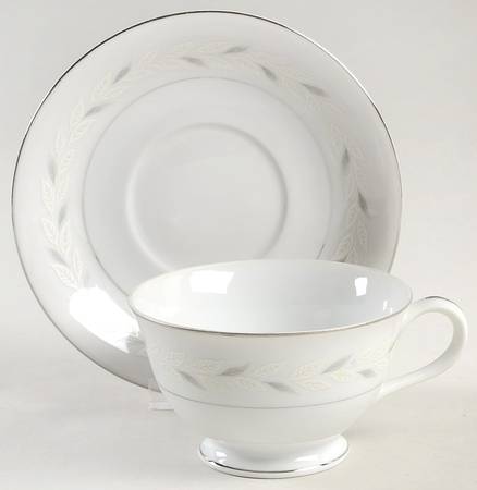 Garland Footed Cup & Saucer Set