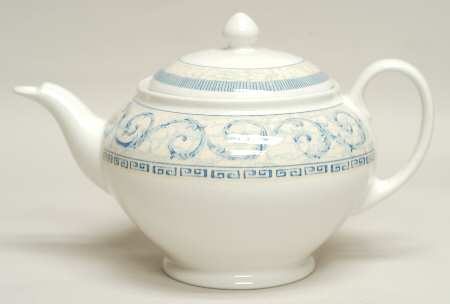 Acanthus Blue Teapot & Lid
